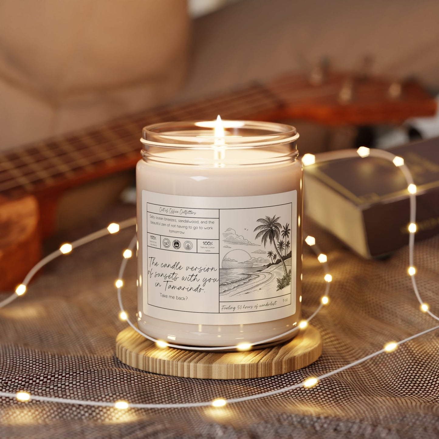 Sunsets with You Personalized Giftable Candle for Travelers - Out of Office Outfitters - Home Decor