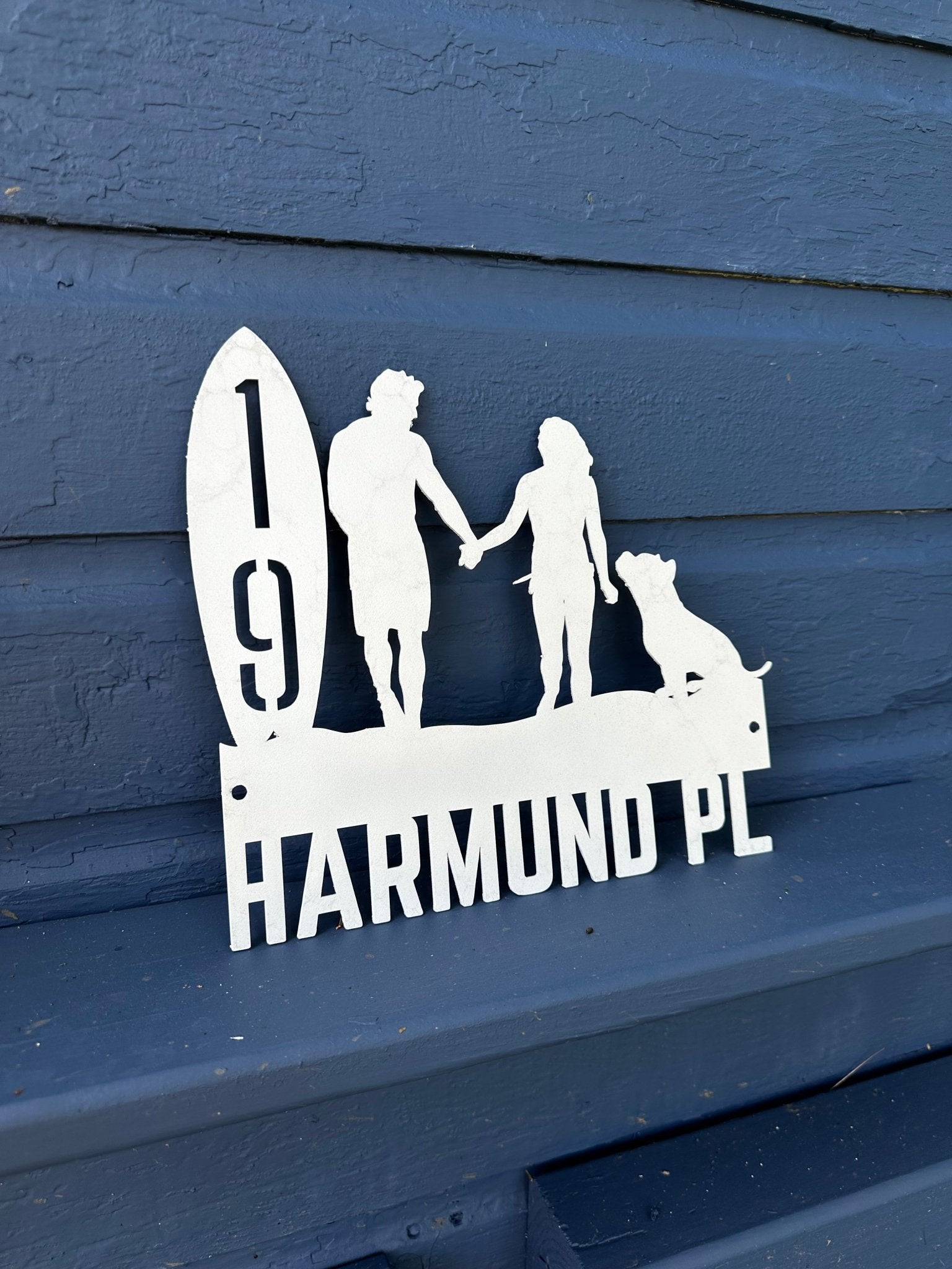 Surf Pup Address Sign - Out of Office Outfitters - Die - Cut Sign