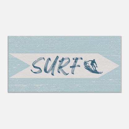 Surf Sign Canvas Wall Art - Out of Office Outfitters - Print Material