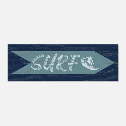 Surf Sign Canvas Wall Art - Out of Office Outfitters - Print Material
