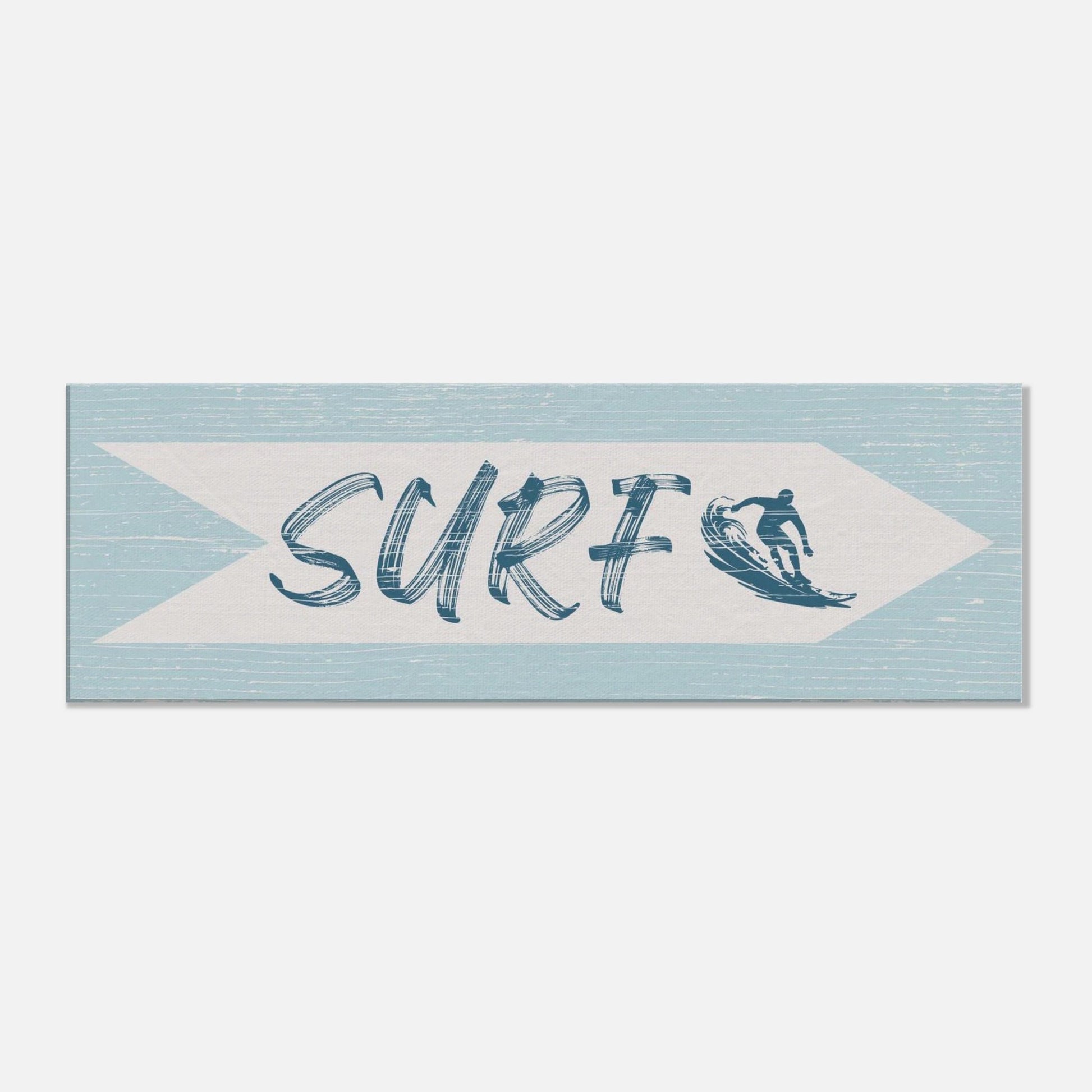 Surf Sign Canvas Wall Art - Out of Office Outfitters - Print Material