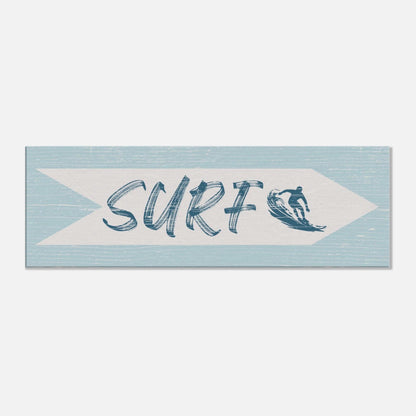 Surf Sign Canvas Wall Art - Out of Office Outfitters - Print Material
