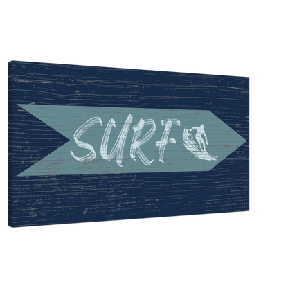 Surf Sign Canvas Wall Art - Out of Office Outfitters - Print Material