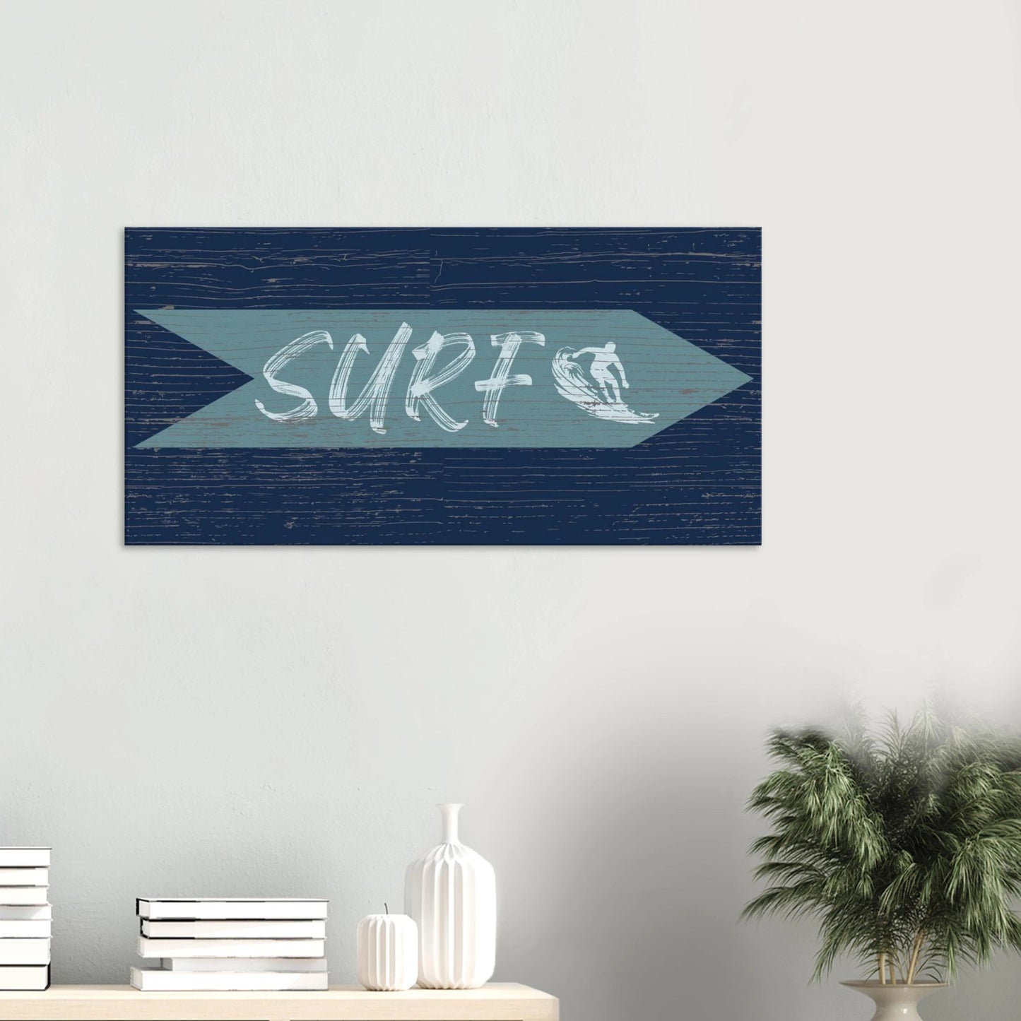 Surf Sign Canvas Wall Art - Out of Office Outfitters - Print Material