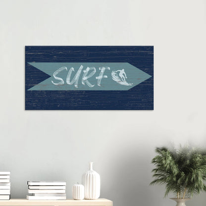 Surf Sign Canvas Wall Art - Out of Office Outfitters - Print Material