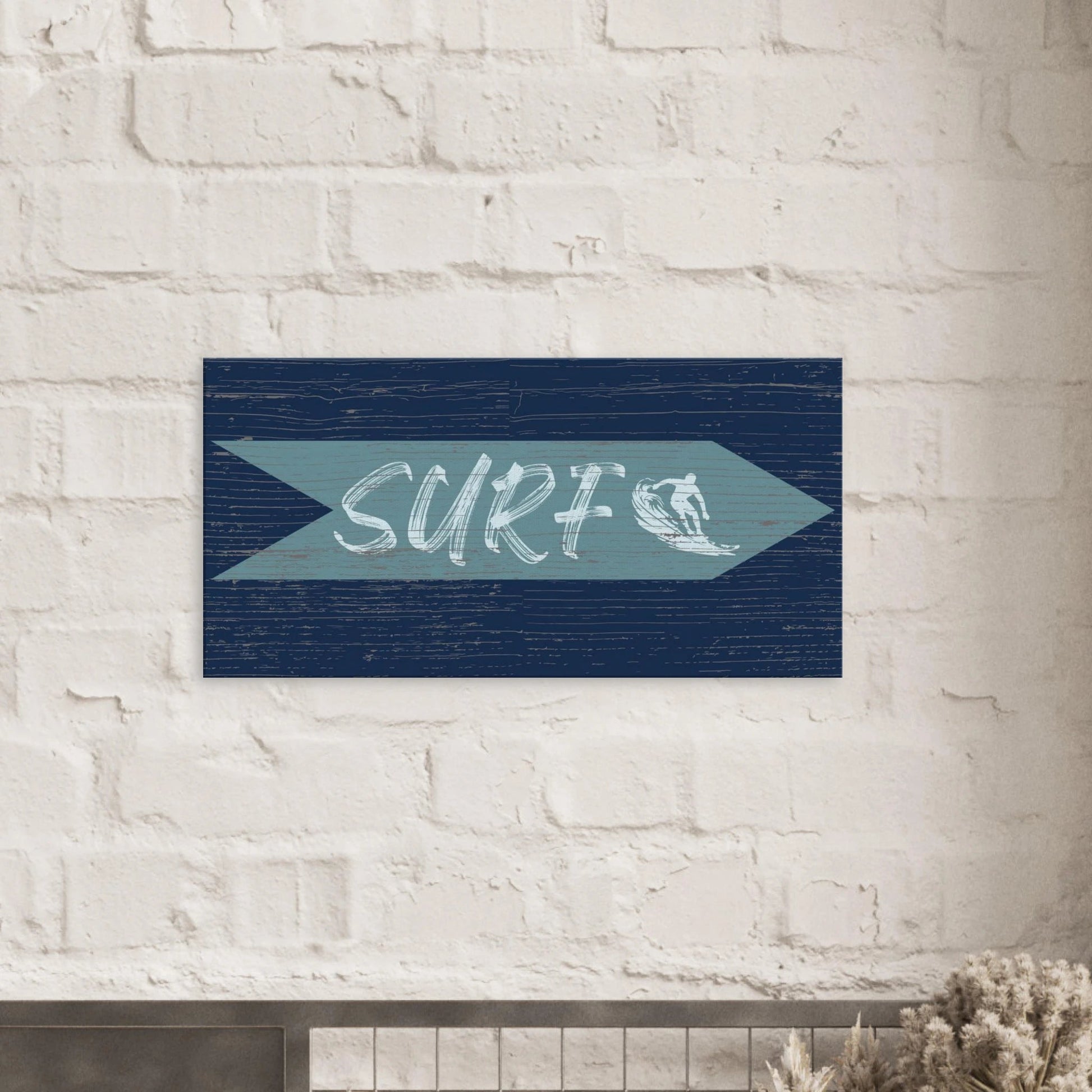Surf Sign Canvas Wall Art - Out of Office Outfitters - Print Material