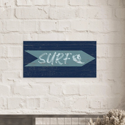 Surf Sign Canvas Wall Art - Out of Office Outfitters - Print Material