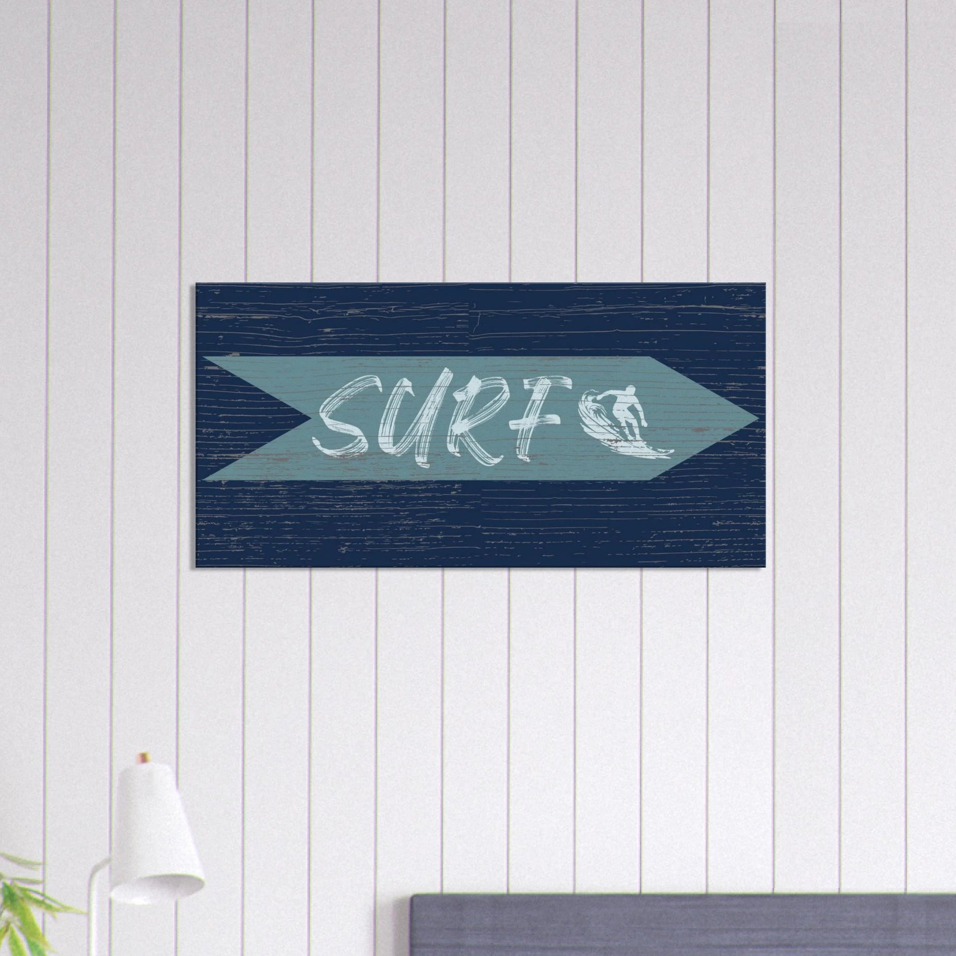 Surf Sign Canvas Wall Art - Out of Office Outfitters - Print Material