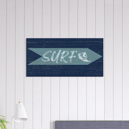 Surf Sign Canvas Wall Art - Out of Office Outfitters - Print Material