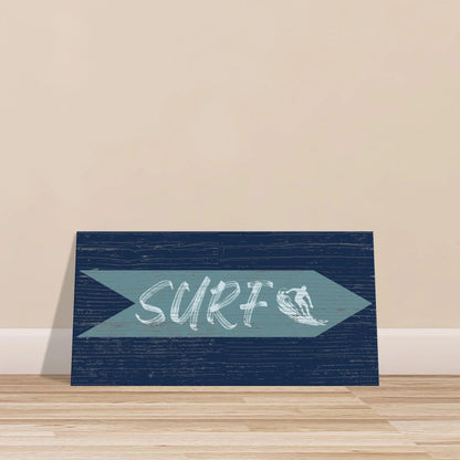 Surf Sign Canvas Wall Art - Out of Office Outfitters - Print Material