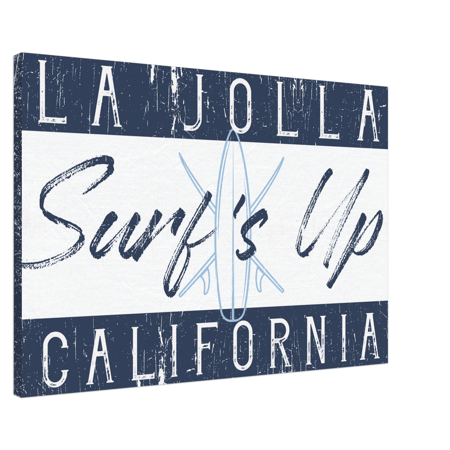 Surf's Up Custom Location Canvas Wall Art - Out of Office Outfitters - Print Material