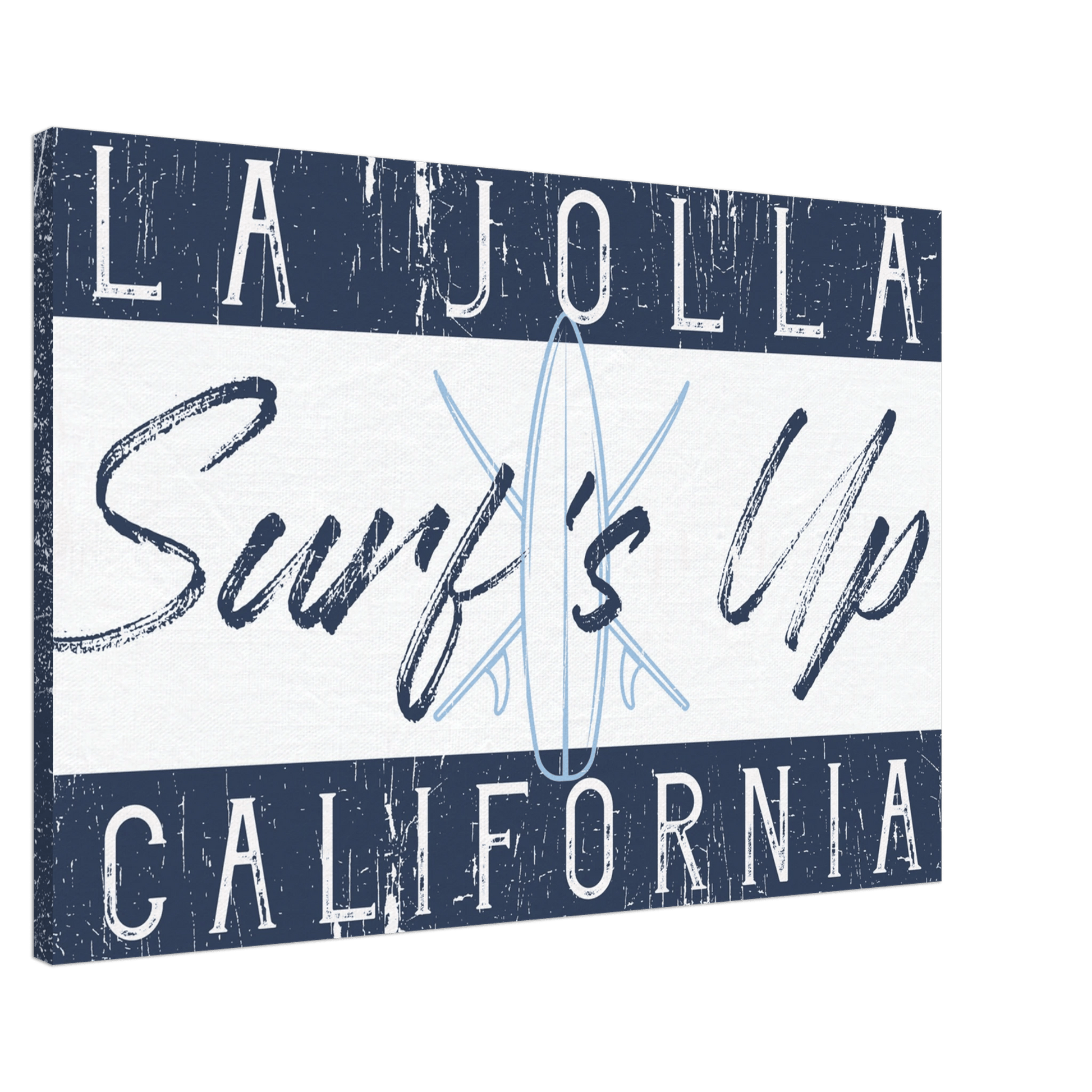 Surf's Up Custom Location Canvas Wall Art - Out of Office Outfitters - Print Material
