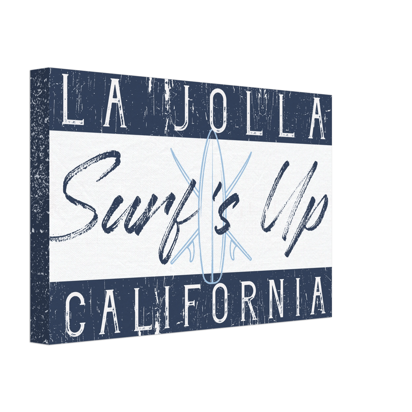 Surf's Up Custom Location Canvas Wall Art - Out of Office Outfitters - Print Material