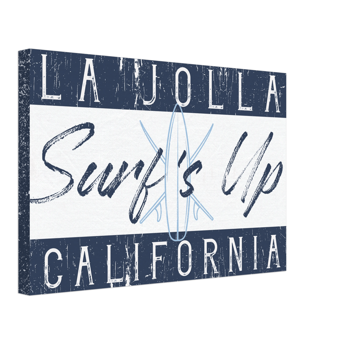 Surf's Up Custom Location Canvas Wall Art - Out of Office Outfitters - Print Material