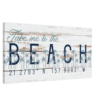 Take me to the Beach Canvas Wall Art - Out of Office Outfitters - Print Material