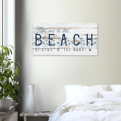 Take me to the Beach Canvas Wall Art - Out of Office Outfitters - Print Material