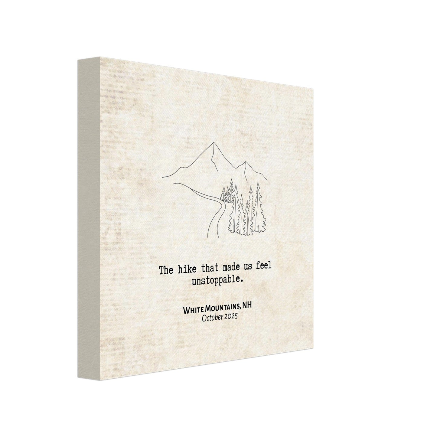 "The Hike that Made Us Feel Unstoppable" - Personalized Travel Micro Memory Canvas - Out of Office Outfitters - 