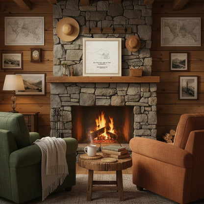 "The Hike that Made Us Feel Unstoppable" - Personalized Travel Micro Memory Framed Canvas - Out of Office Outfitters - Print Material