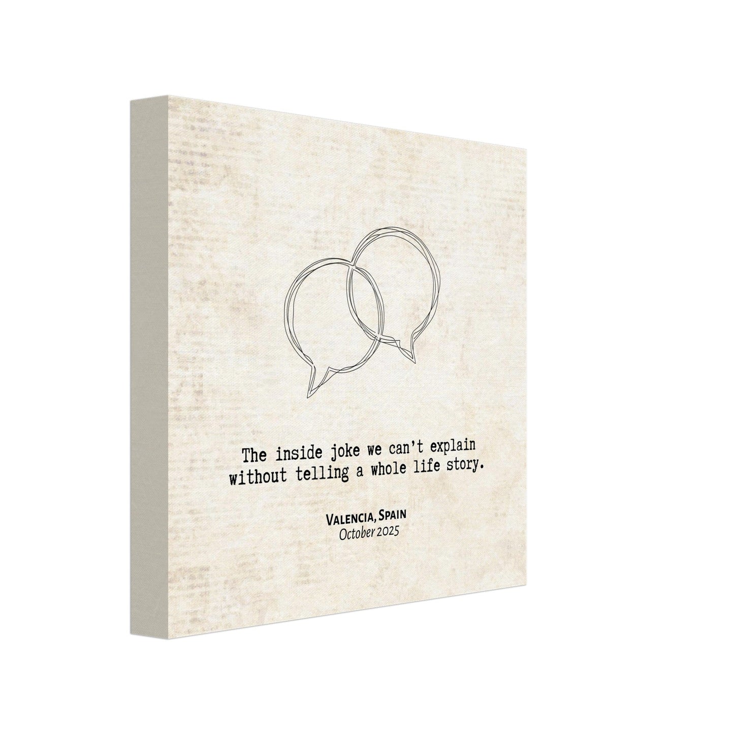 "The Inside Joke We Can't Explain" - Personalized Travel Micro Memory Canvas - Out of Office Outfitters - 