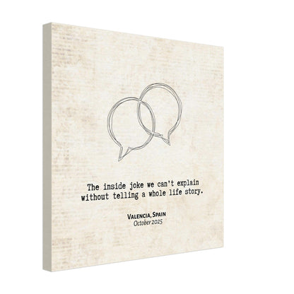 "The Inside Joke We Can't Explain" - Personalized Travel Micro Memory Canvas - Out of Office Outfitters - 