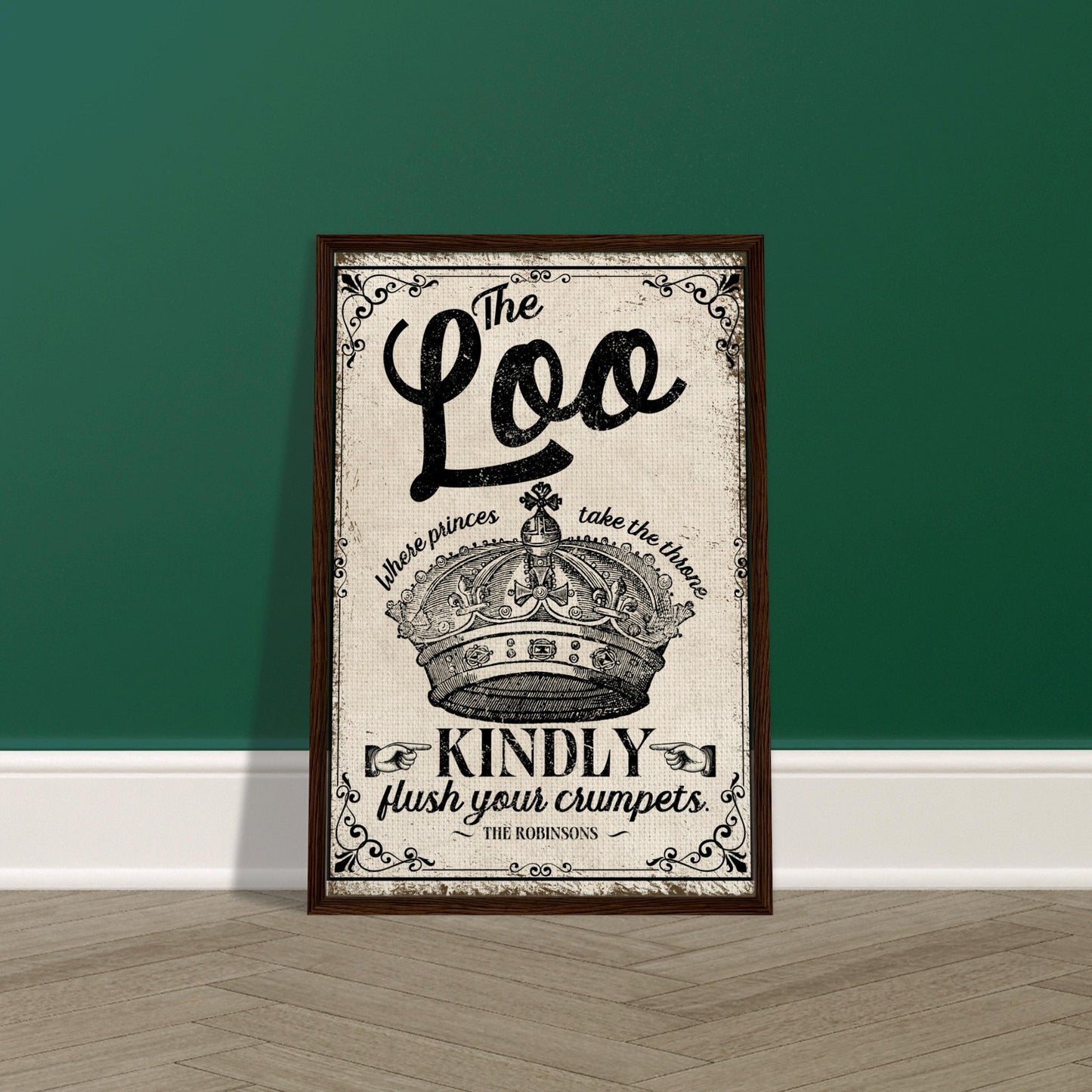 The Loo Framed Canvas - Out of Office Outfitters - Print Material