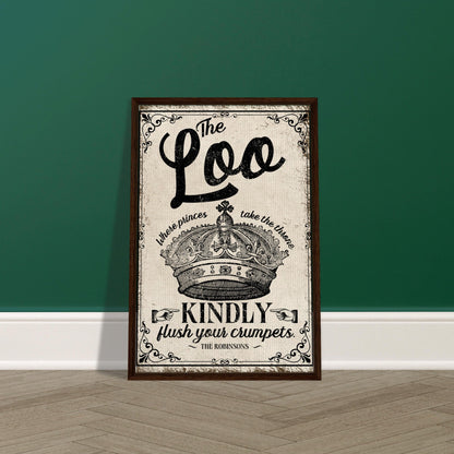 The Loo Framed Canvas - Out of Office Outfitters - Print Material