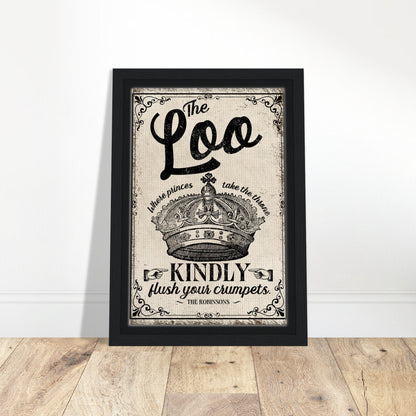 The Loo Framed Canvas - Out of Office Outfitters - Print Material