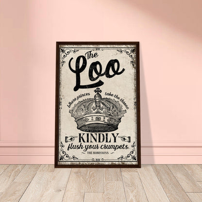 The Loo Framed Canvas - Out of Office Outfitters - Print Material