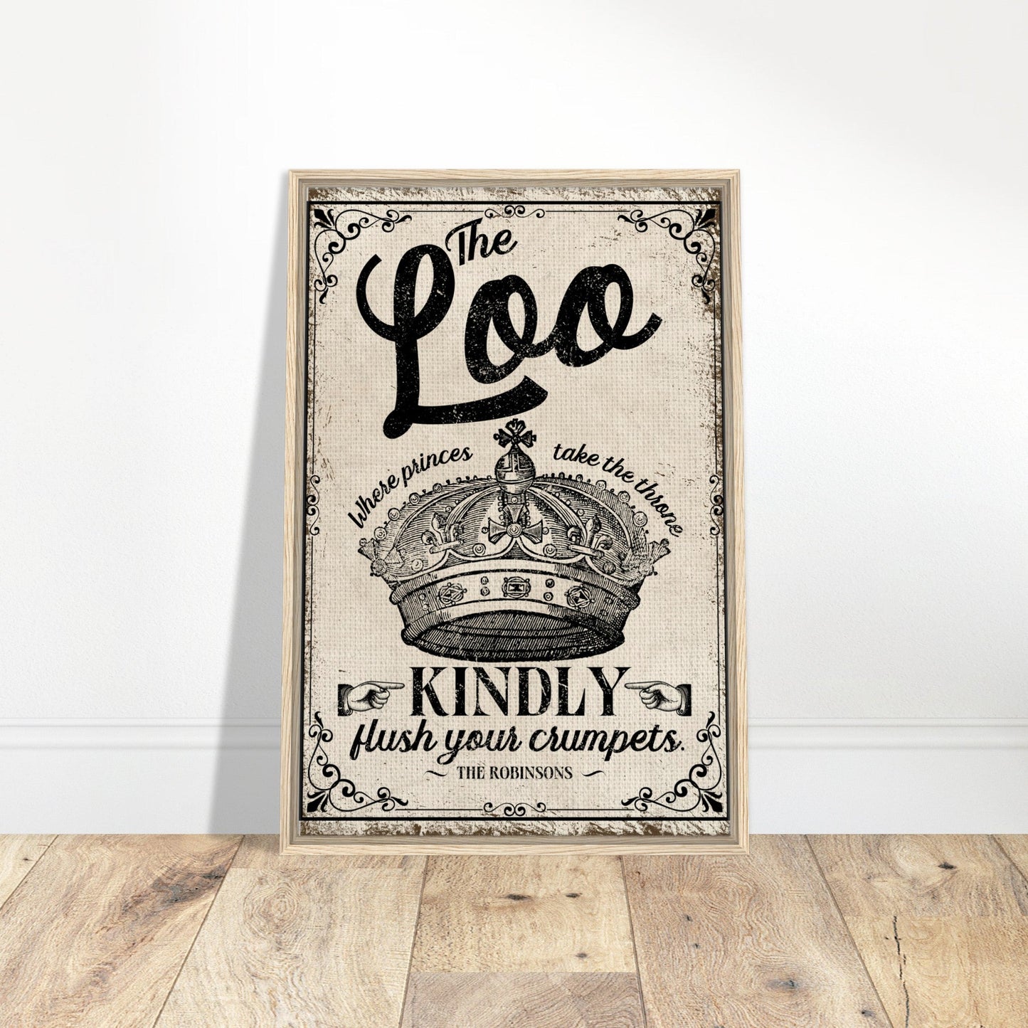 The Loo Framed Canvas - Out of Office Outfitters - Print Material