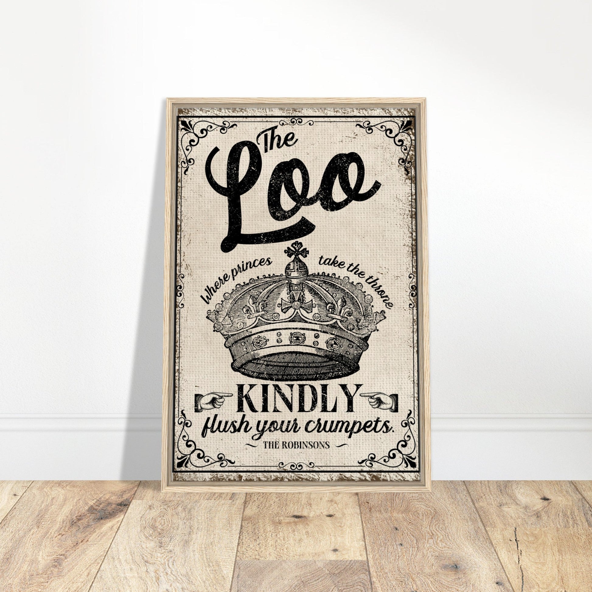 The Loo Framed Canvas - Out of Office Outfitters - Print Material