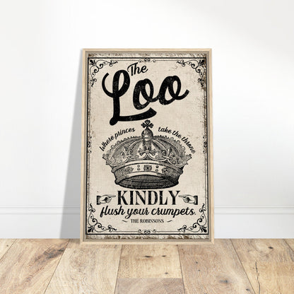 The Loo Framed Canvas - Out of Office Outfitters - Print Material