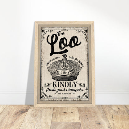 The Loo Framed Canvas - Out of Office Outfitters - Print Material