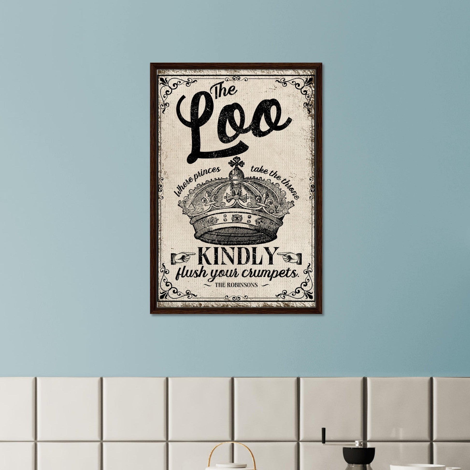 The Loo Framed Canvas - Out of Office Outfitters - Print Material