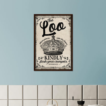 The Loo Framed Canvas - Out of Office Outfitters - Print Material