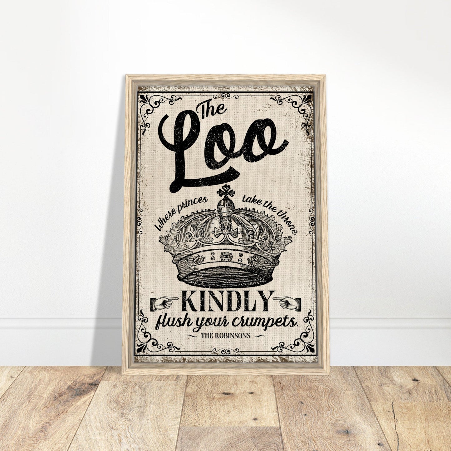 The Loo Framed Canvas - Out of Office Outfitters - Print Material