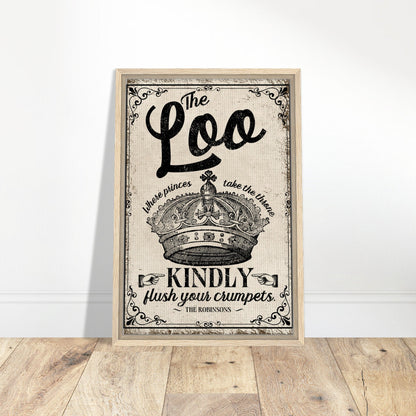 The Loo Framed Canvas - Out of Office Outfitters - Print Material