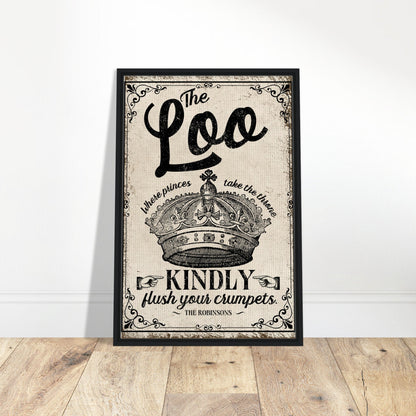 The Loo Framed Canvas - Out of Office Outfitters - Print Material