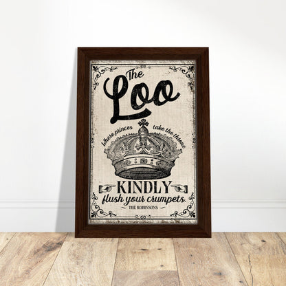 The Loo Framed Canvas - Out of Office Outfitters - Print Material