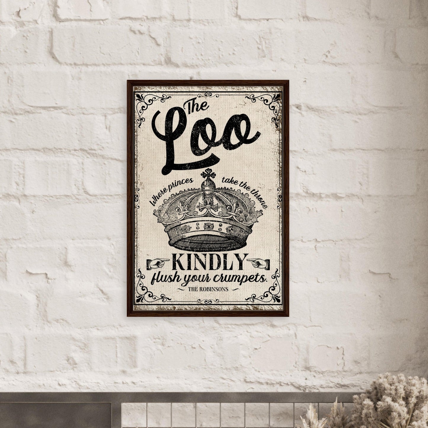 The Loo Framed Canvas - Out of Office Outfitters - Print Material