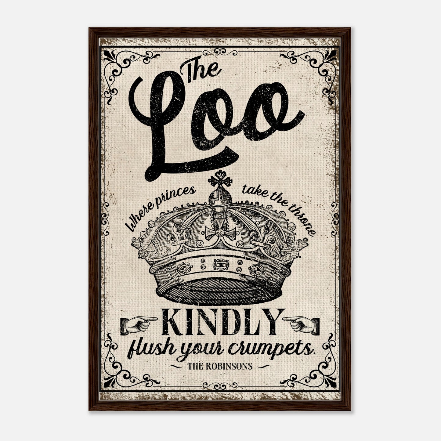 The Loo Framed Canvas - Out of Office Outfitters - Print Material