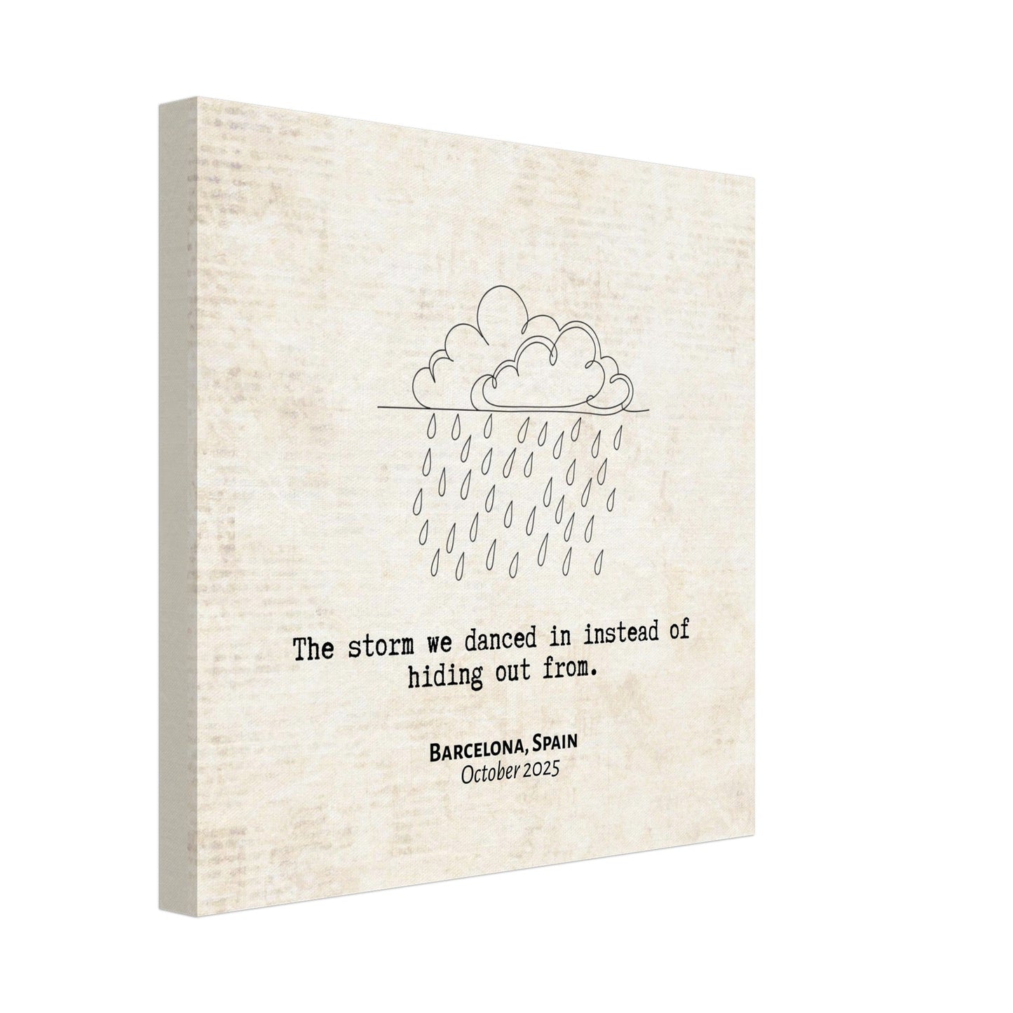 "The Storm We Danced In" - Personalized Travel Micro Memory Canvas - Out of Office Outfitters - 