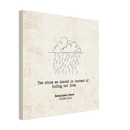 "The Storm We Danced In" - Personalized Travel Micro Memory Canvas - Out of Office Outfitters - 