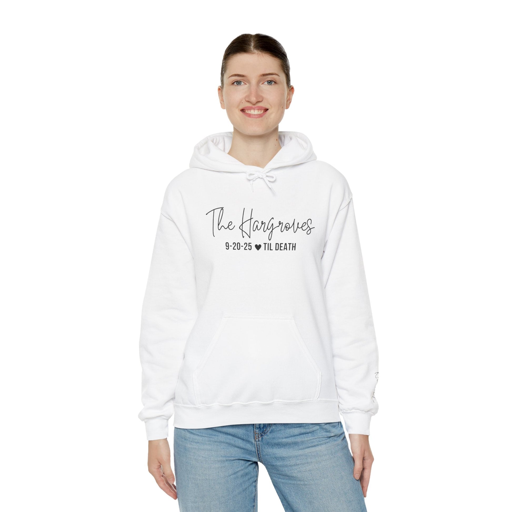 Til Death Personalized Wedding Hoodie - Out of Office Outfitters - Hoodie