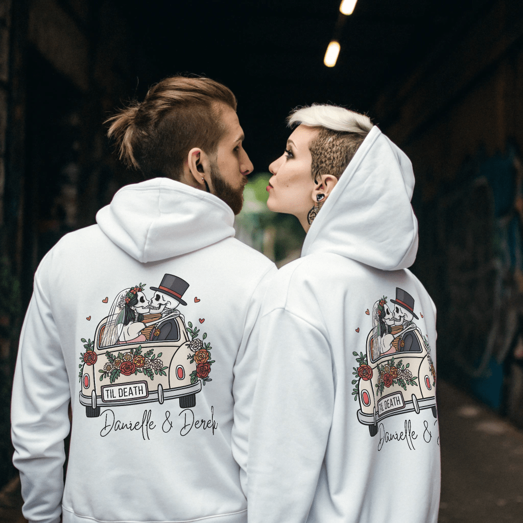 Til Death Personalized Wedding Hoodie - Out of Office Outfitters - Hoodie