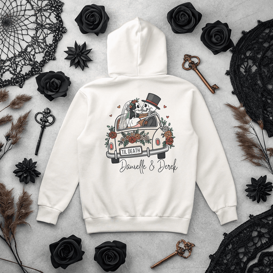 Til Death Personalized Wedding Hoodie - Out of Office Outfitters - Hoodie