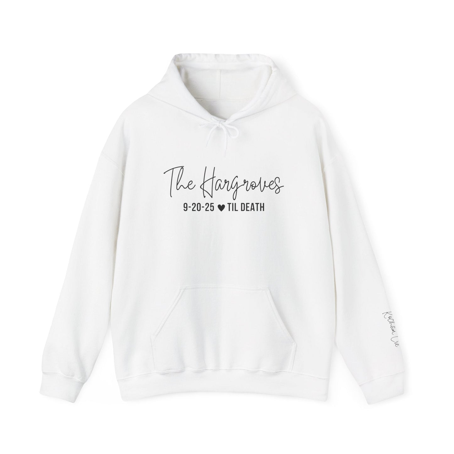 Til Death Personalized Wedding Hoodie - Out of Office Outfitters - Hoodie