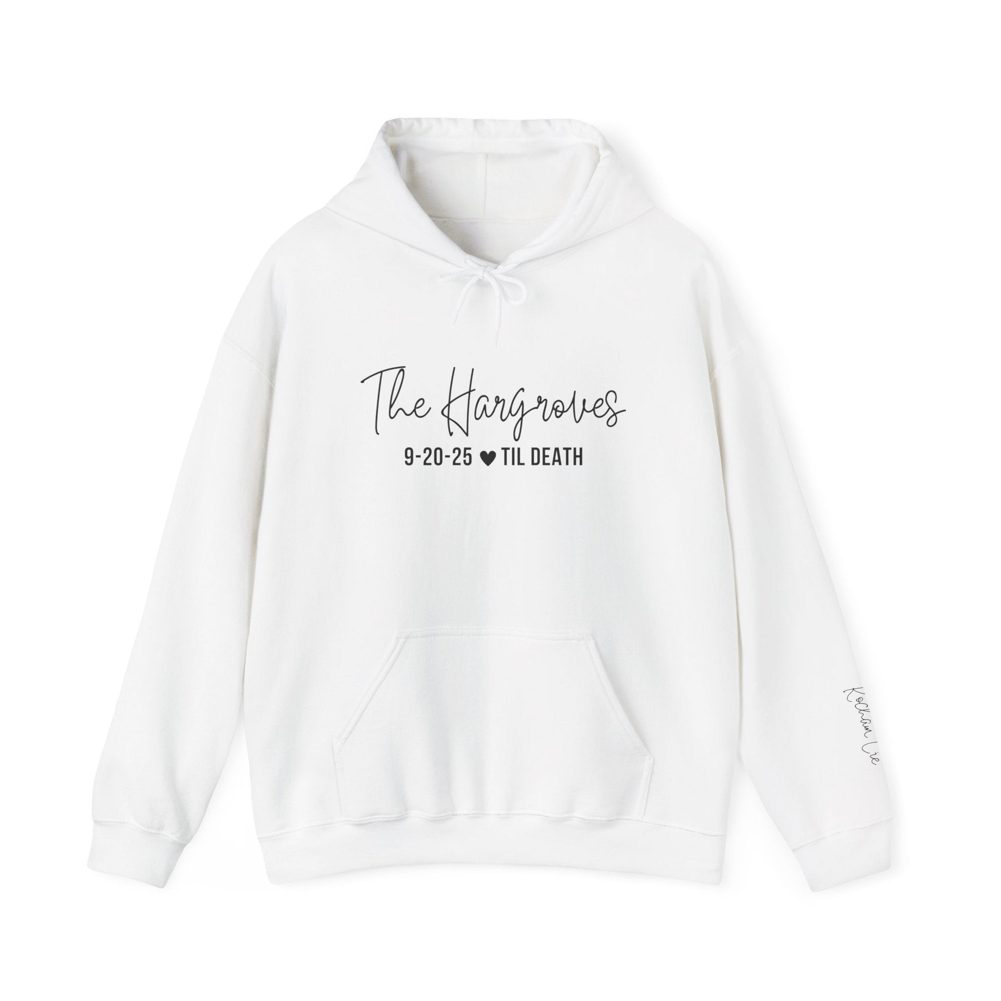 Til Death Personalized Wedding Hoodie - Out of Office Outfitters - Hoodie