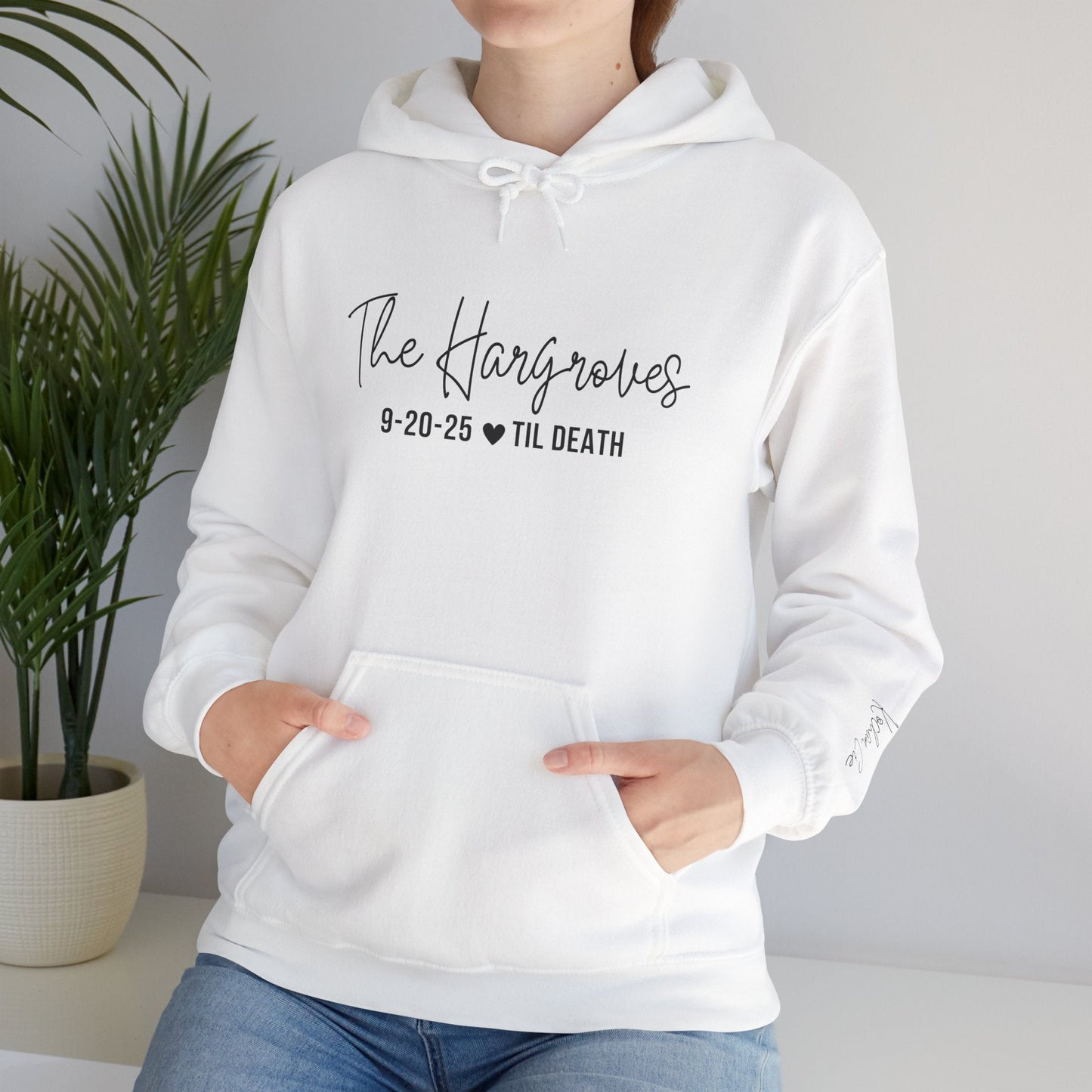 Til Death Personalized Wedding Hoodie - Out of Office Outfitters - Hoodie
