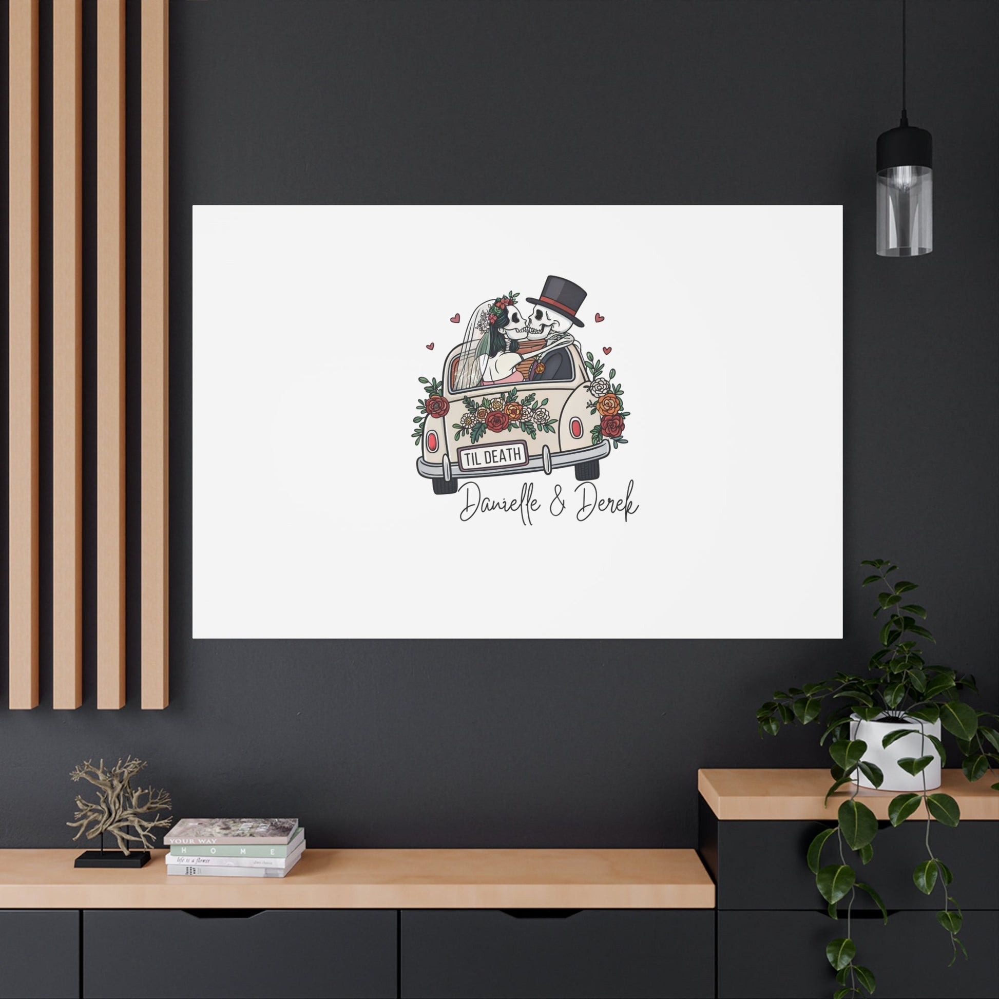 Til Death Wedding Guestbook Canvas - Out of Office Outfitters - Canvas