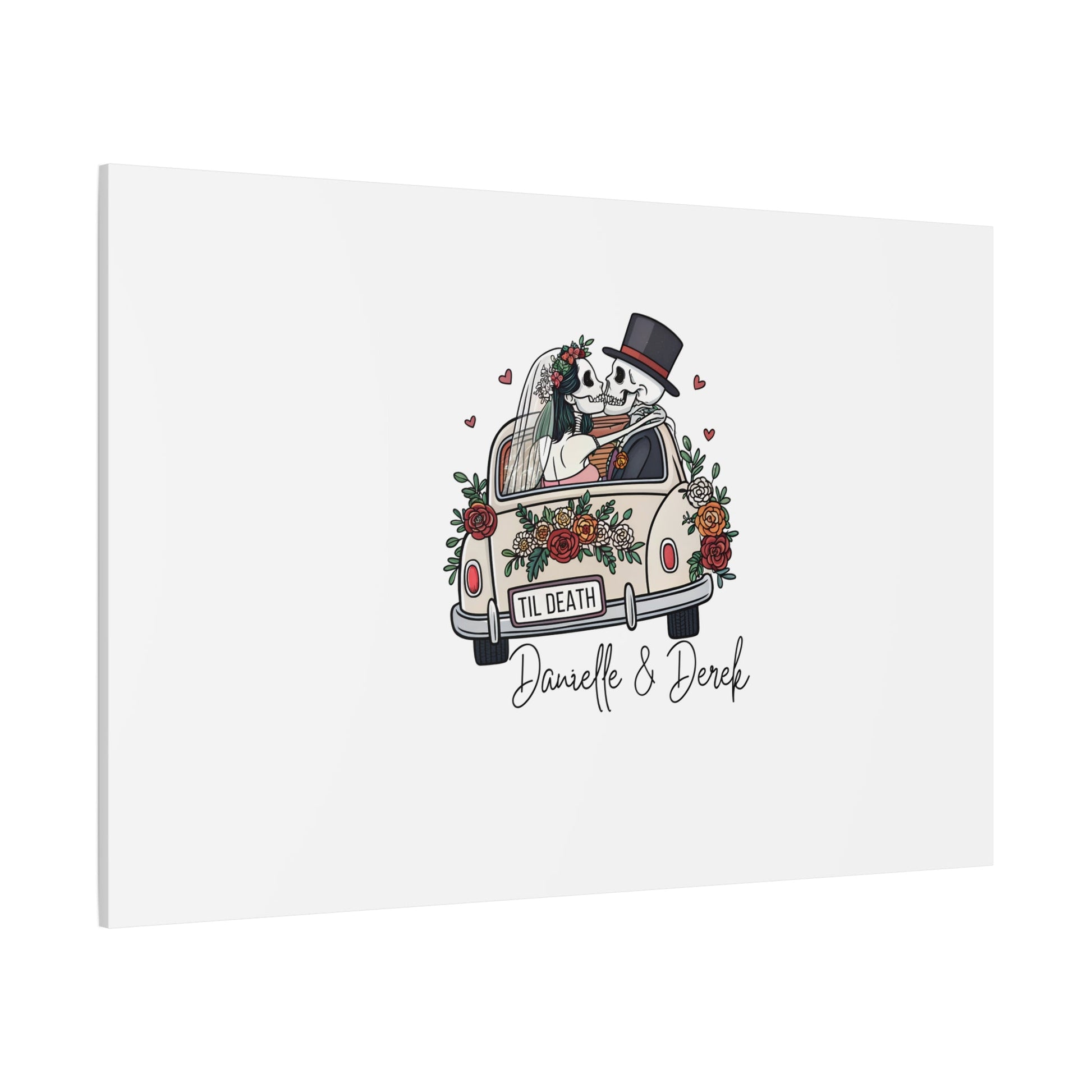 Til Death Wedding Guestbook Canvas - Out of Office Outfitters - Canvas